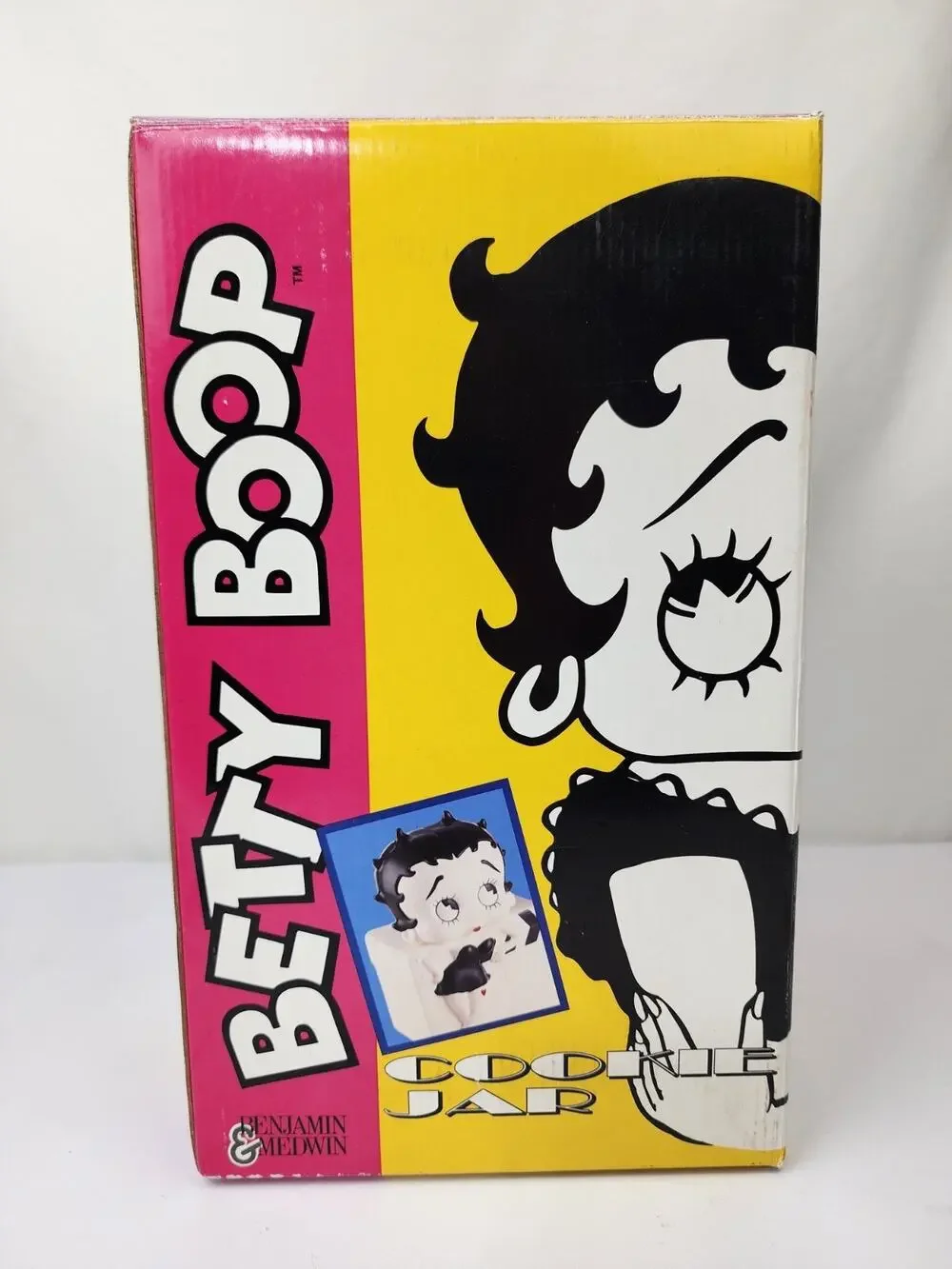 1995 Black & White Betty Boop Ceramic Cookie Jar by Benjamin Medwin Inc. BNIB